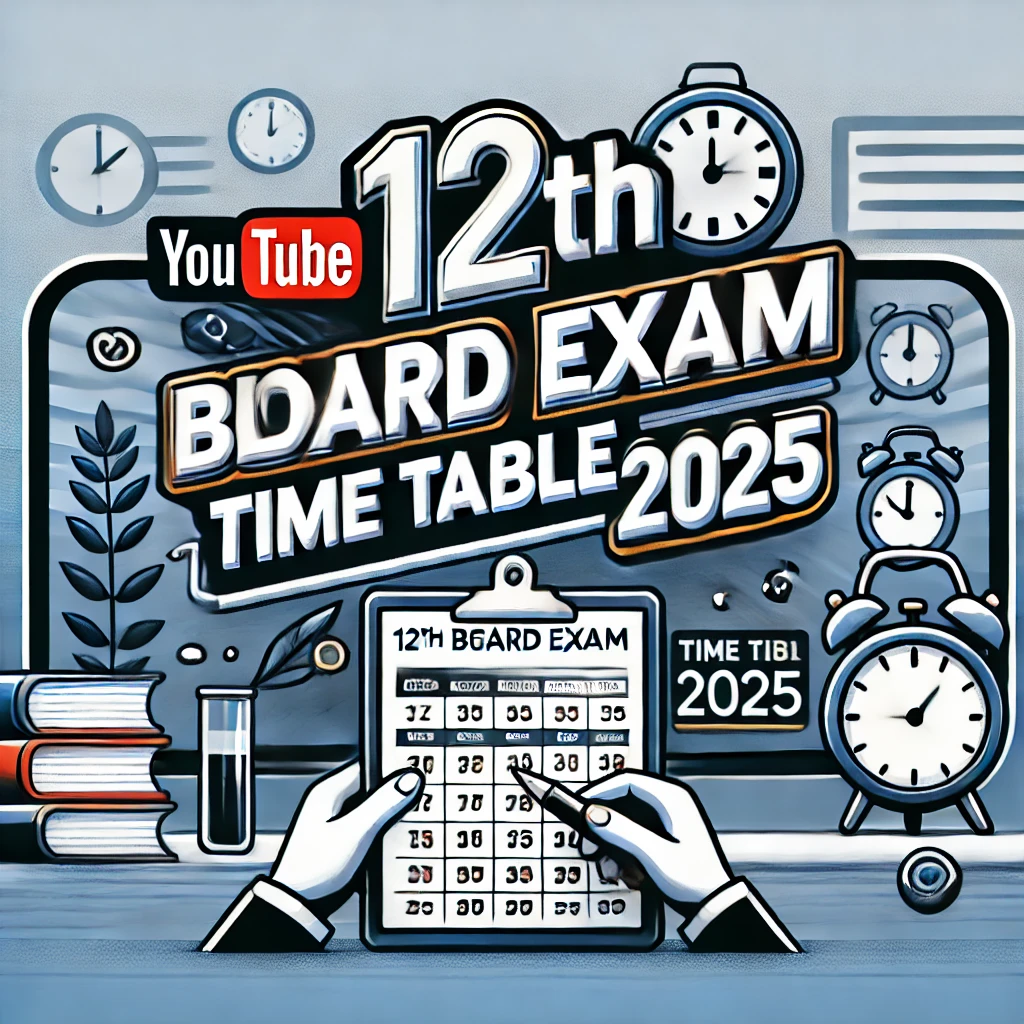 12th Board Exam Time Table 2025 – Download Date Sheet & Schedule